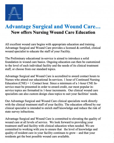 Advantage Surgical and Wound Care… 